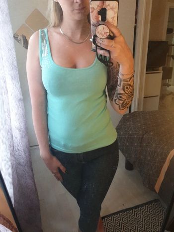 Débardeur bretelles sequins