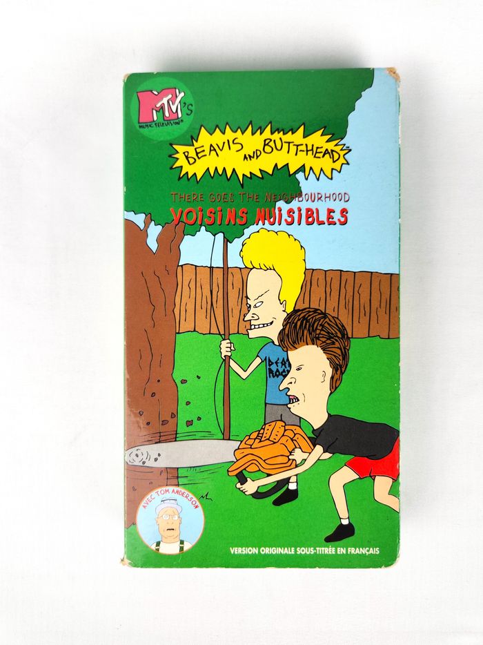 Beavis and Butt-Head VHS Cassette - Épisode "Voisins Nuisibles" (There Goes The Neighbourhood) Rare