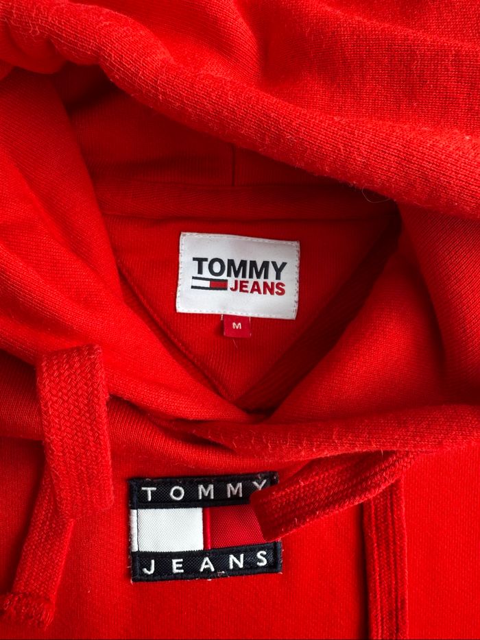 Sweat à capuche Tommy Hilfiger rouge - photo numéro 3