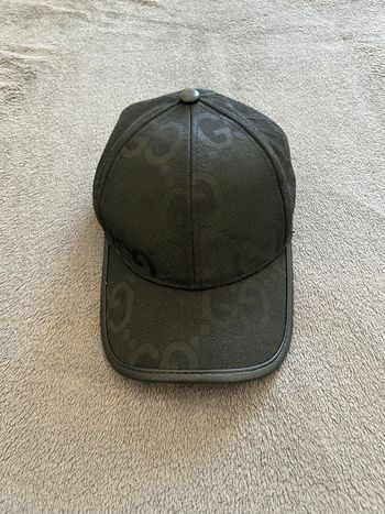 Casquette Gucci Jumbo GG noire – Très bon état – Livraison rapide 48h