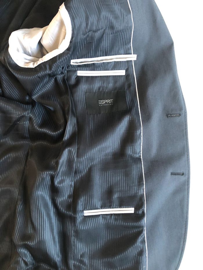 Costume « esprit » fit gris à rayures très fines T 50(40/42) porté 1 fois - photo numéro 8