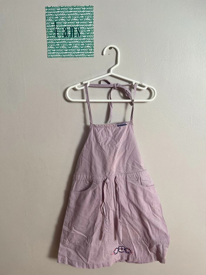 Robe dos nu mauve 4 ans