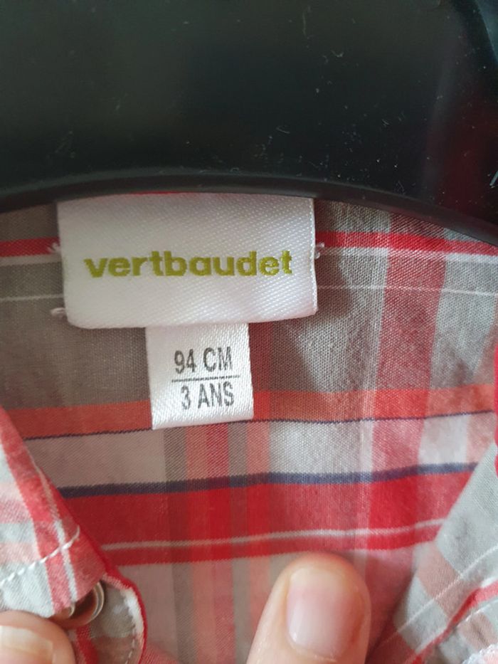 Chemise 3 ans manches longues vert baudet - photo numéro 2