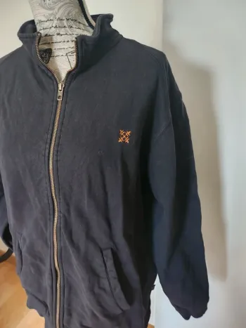 Veste Oxbow noire zippée L – Artworks, dos brodé original