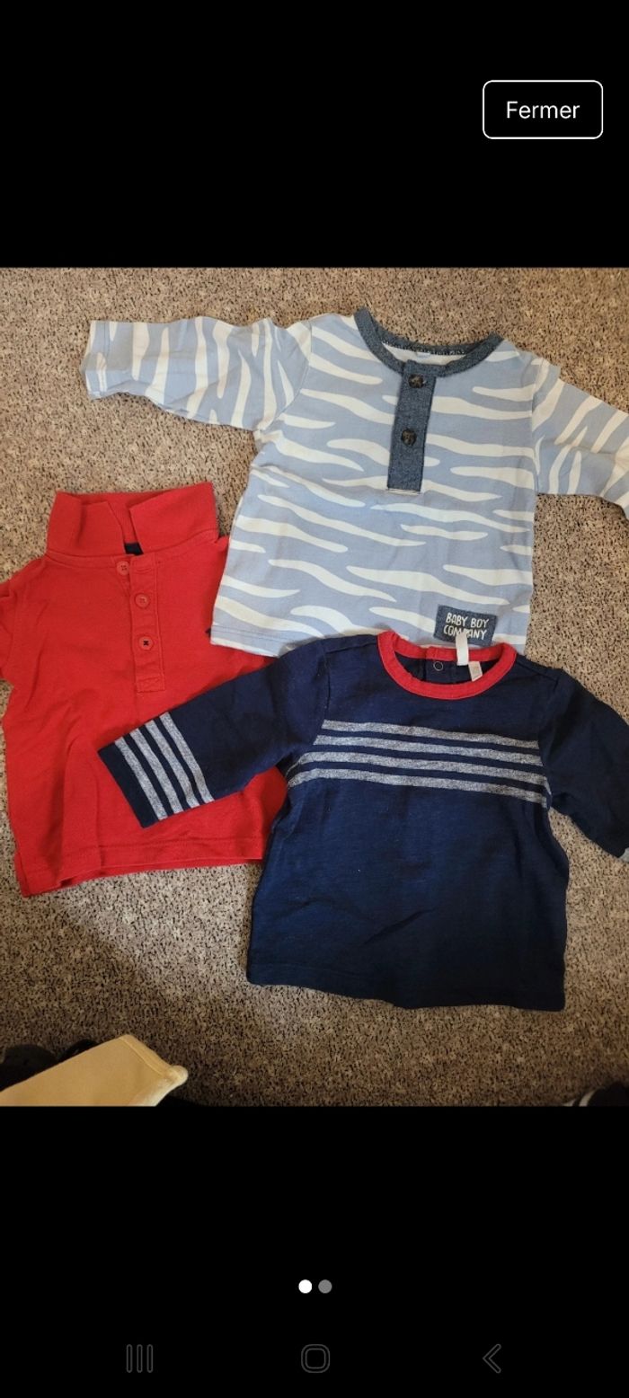 Lot tshirt 3mois - photo numéro 3