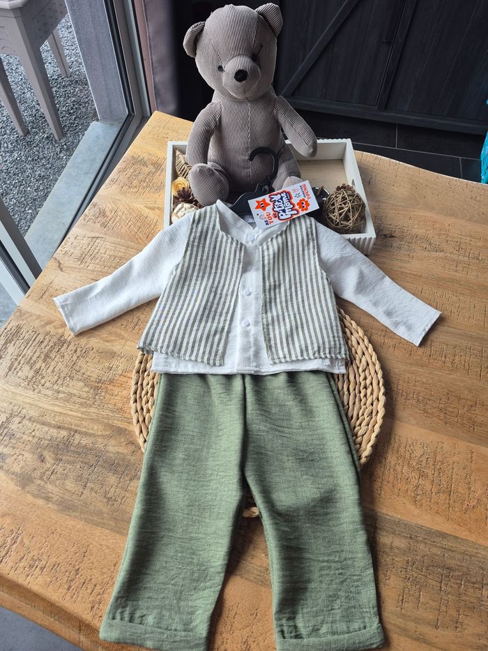 Ensemble Bébé Garçon Kaki 24 Mois