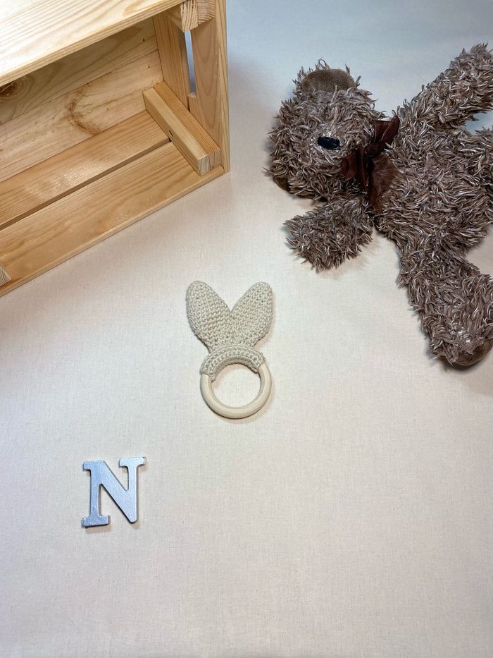 Hochet simple oreilles de lapin - photo numéro 2