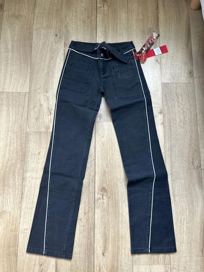Jean School Rag Gris foncé Palm twill stretch W27