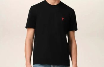 T-shirt noir imprimé tendance