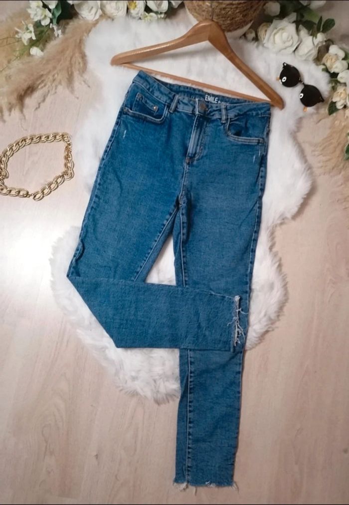 Jeans taille haute boyfriend Mom taille 34 Mango - photo numéro 2
