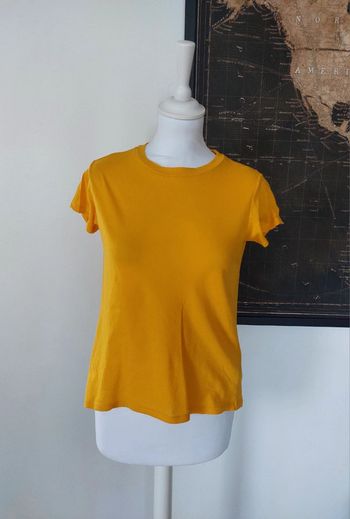 T-shirt manches courtes jaune moutarde S