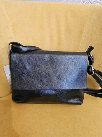 Sac a main neuf noir paillete flora et co