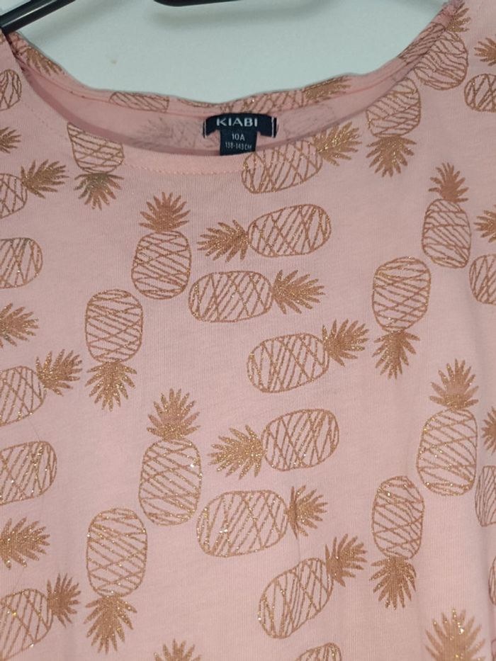 Robe ananas Doré 🩷Kiabi 10ans - photo numéro 2