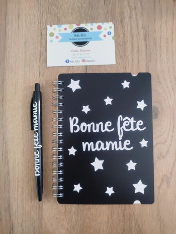 Ensemble carnet et stylo bonne fête mamie