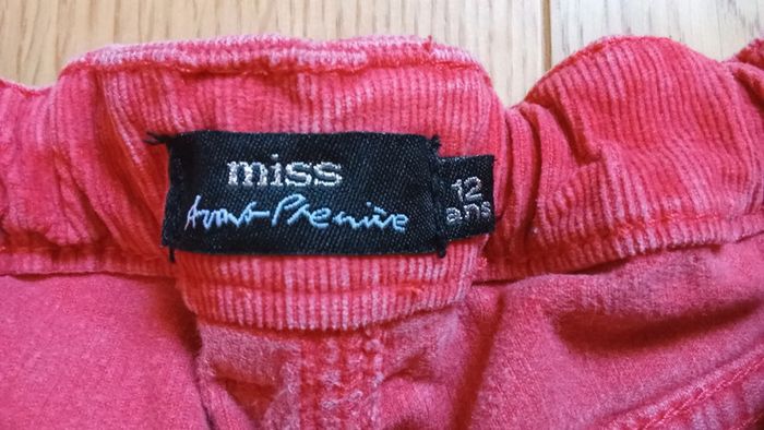 Pantalon velours côtelé Miss avant première 12 ans - photo numéro 9