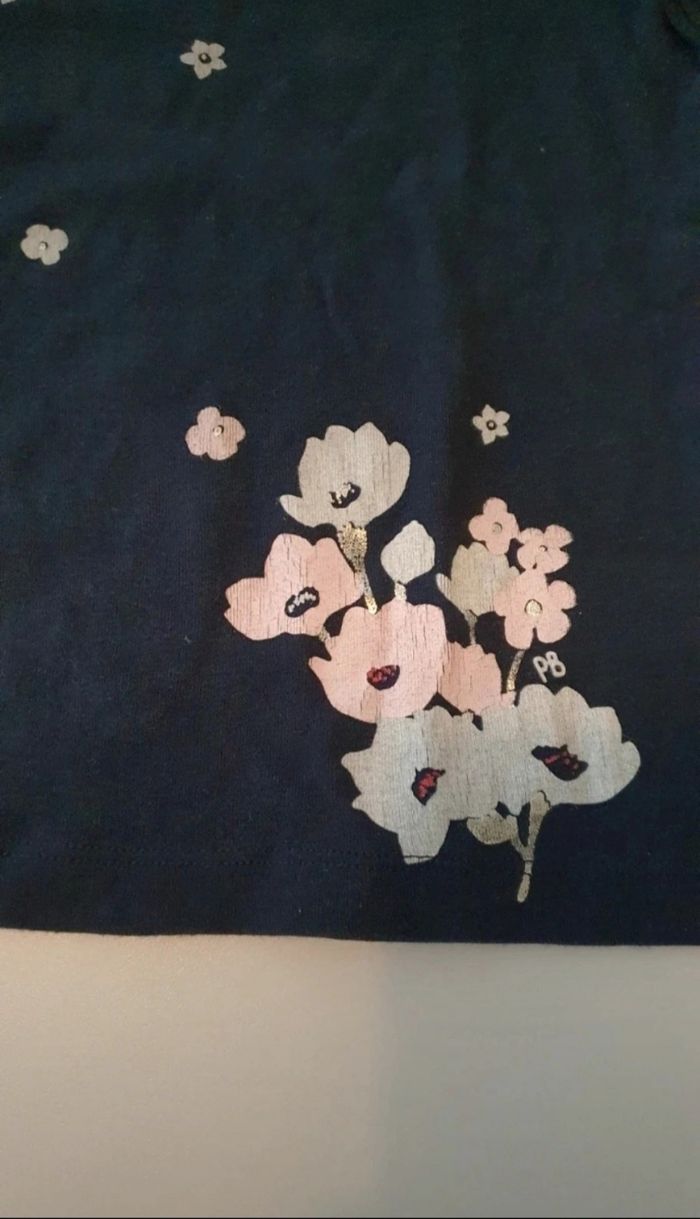 T shirt bleu marine en 8 ans - photo numéro 2