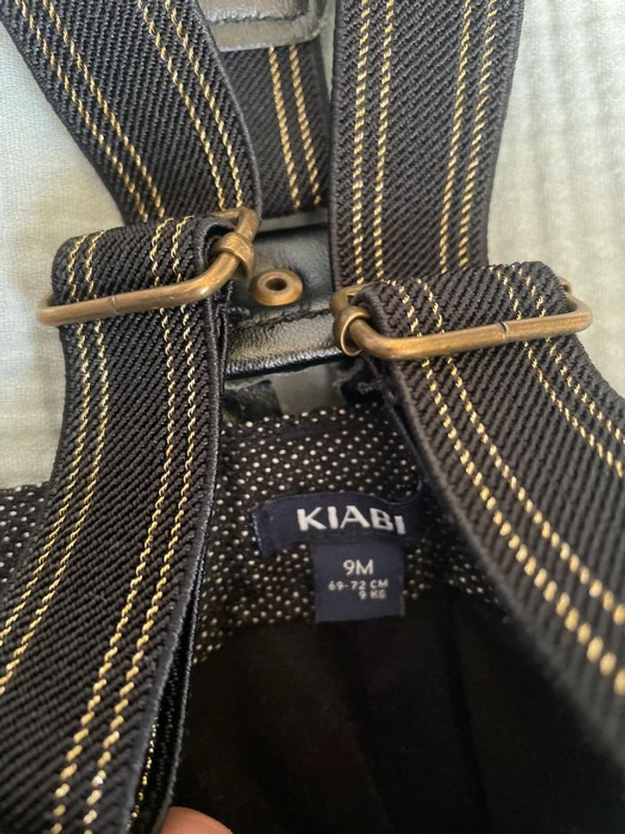 Pantalon avec bretelles - Kiabi - 9 mois - photo numéro 3
