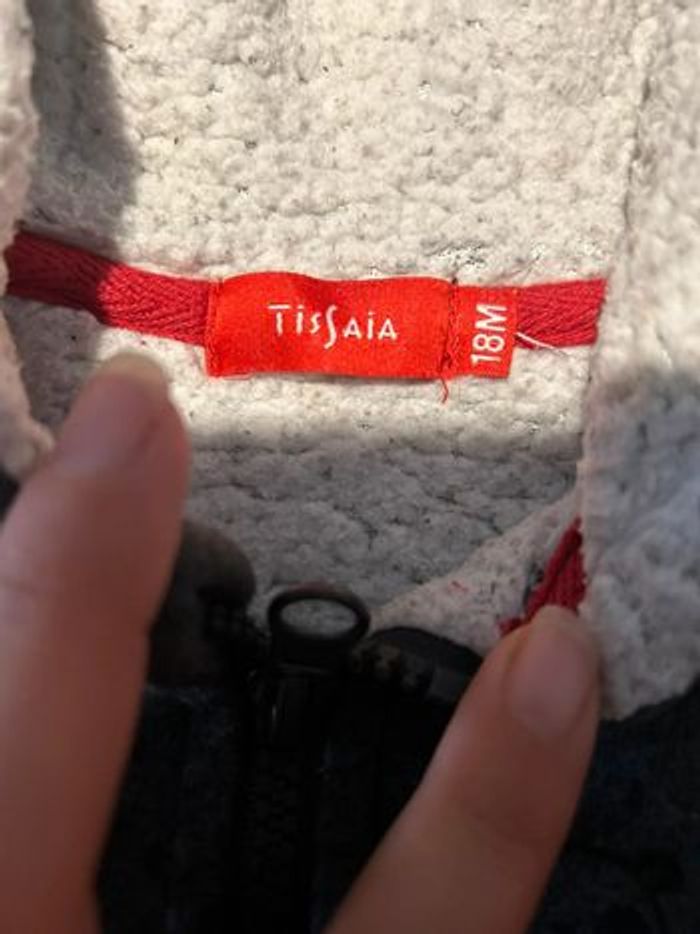 Gilet chaud gris panda - photo numéro 2