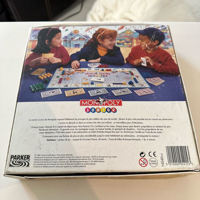 Monopoly junior ancienne, édition, 1996 - photo numéro 2
