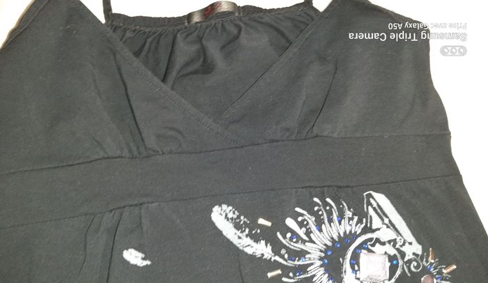 Robe noire motif - photo numéro 4