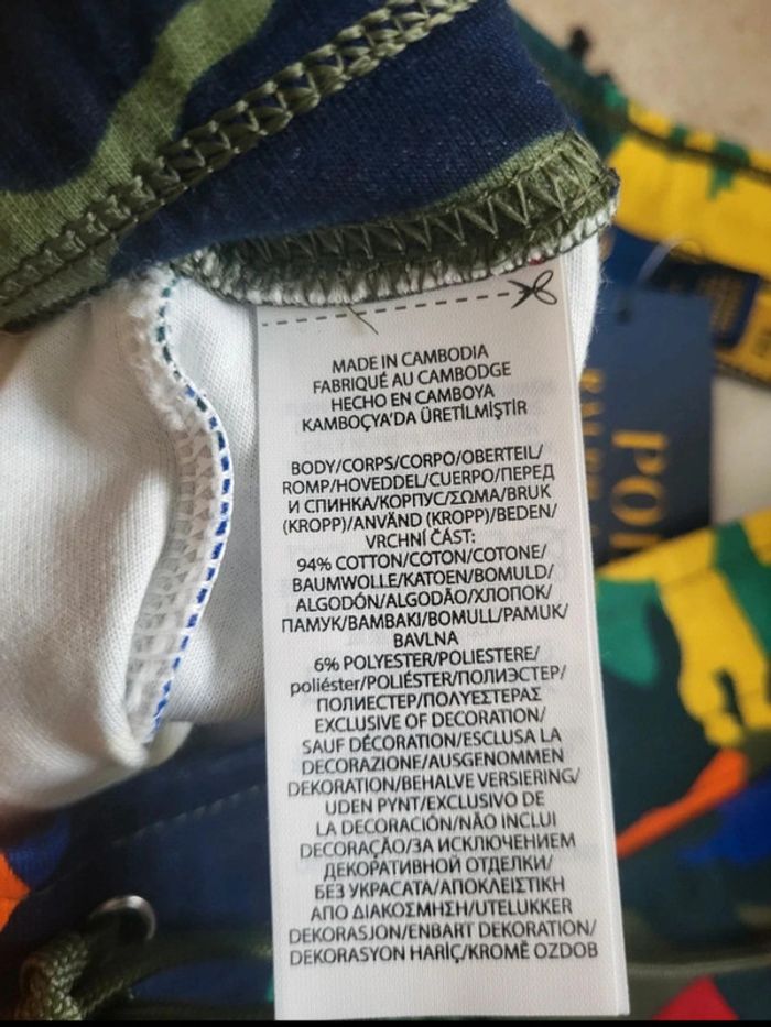 Short coton Ralph Lauren Taille S neuf QR code - photo numéro 4