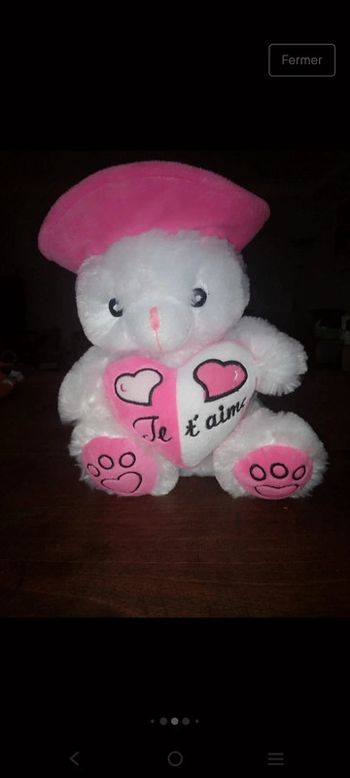 Ours peluche je t'aime