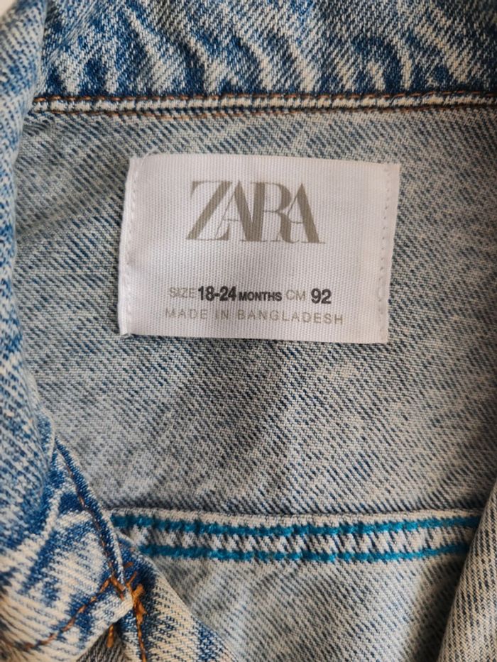 Veste en jean Zara 92cm - photo numéro 3