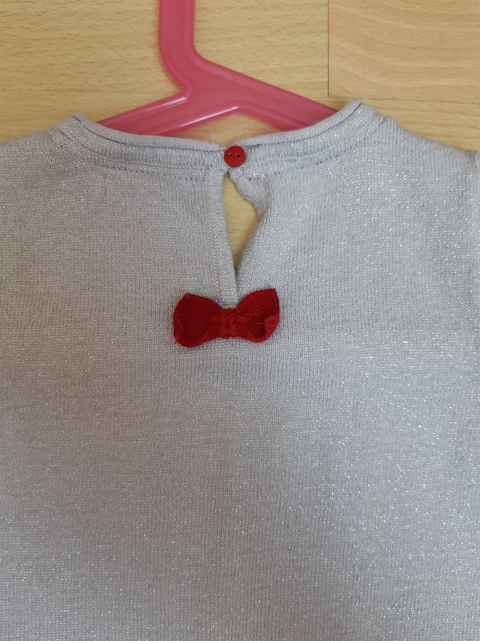 Robe grise pailletée Obaibi 18 mois excellent état - photo numéro 4