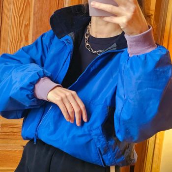 Veste vintage impermeable chaude coupe vent