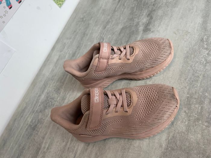 chaussures baskets kappa fille rose pale taille 32