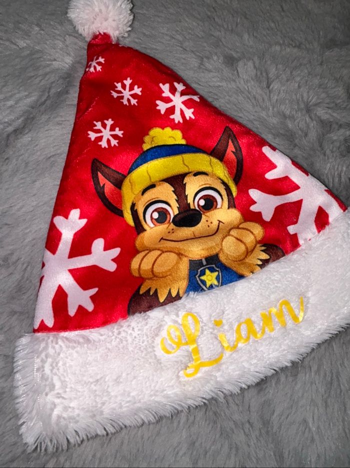 Bonnet de Noël pat patrouille prénom Liam - photo numéro 2