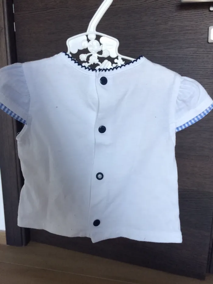 Ensemble tshirt mini short 6 mois - photo numéro 3