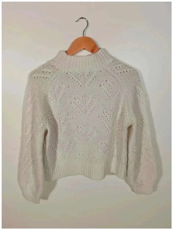 Pull blanc camaïeu 40 - photo numéro 2