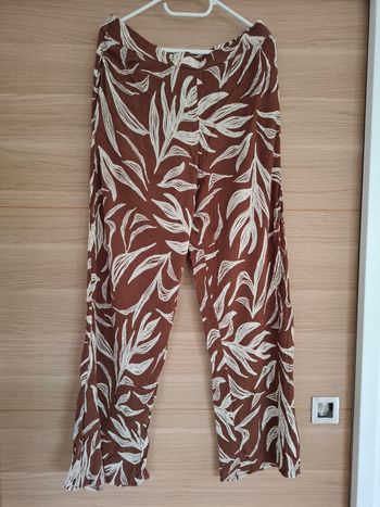 Pantalon fluide marron kiabi L