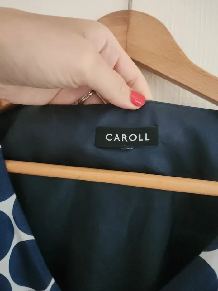 Robe droite Caroll bleu marine et blanc 42 - photo numéro 11