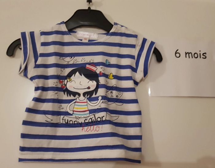 T-shirt marin mc graine de rêve 6 mois