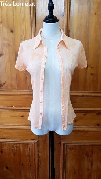 Chemisier en voile Orange clair / abricot extensible