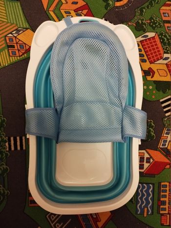 Baignoire pliable bébé avec hamac amovible