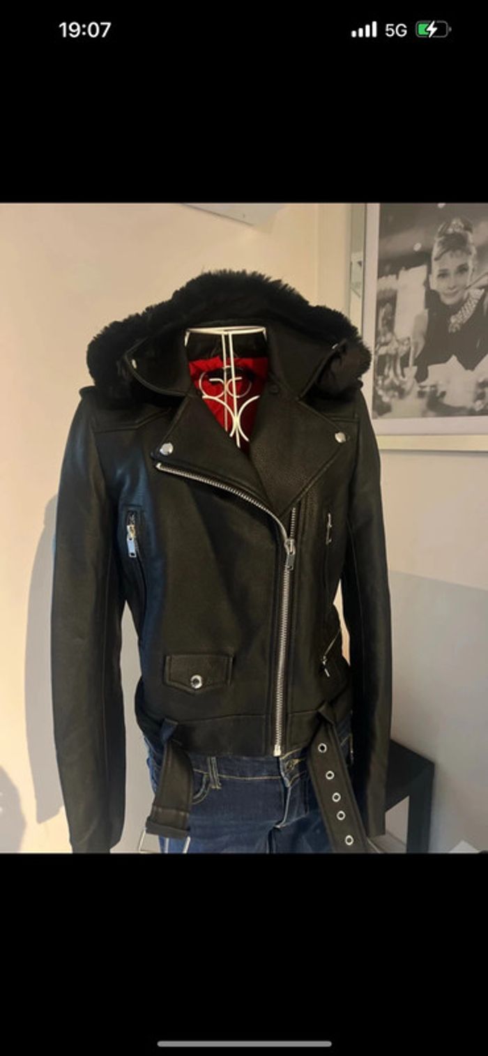 Veste similicuir Zara taille S