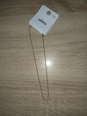 Collier doré Quartz