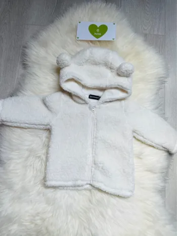 6 mois - Manteau capuche chaud zippé
