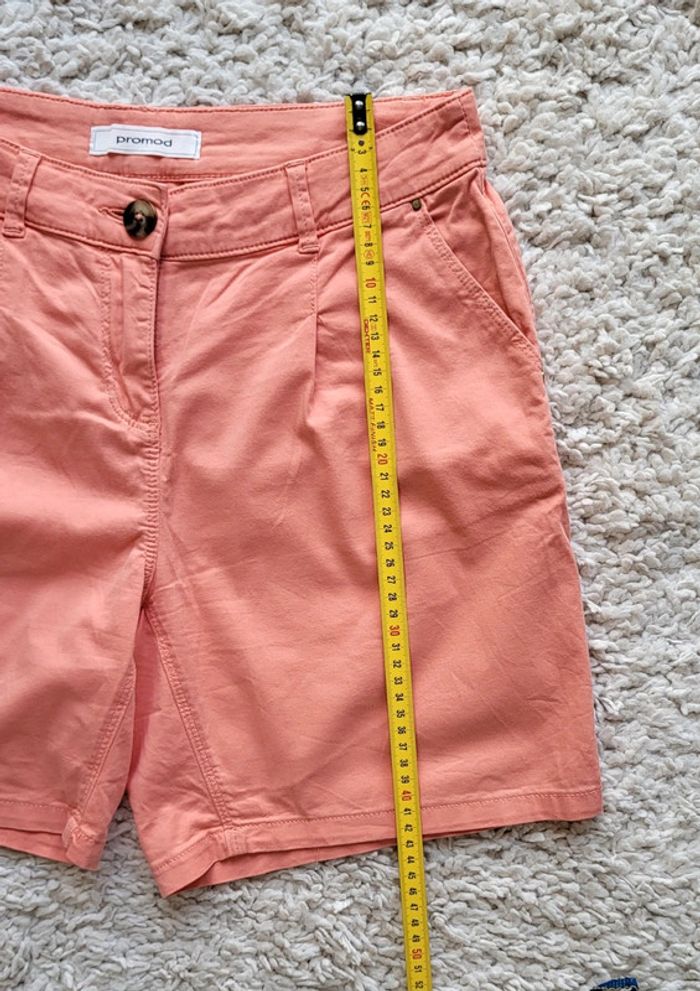 Short en toile corail Promod Taille 36 - photo numéro 10
