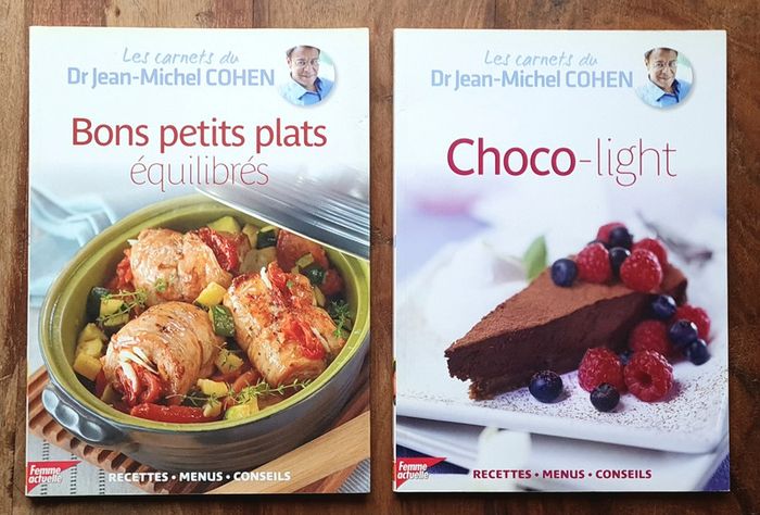Lot 2 Livres, Dr Jean-Michel Cohen, Choco-Light Et Bons Petits Plats Equilibrés