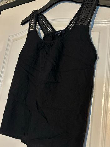 Débardeur, noir, dentelle