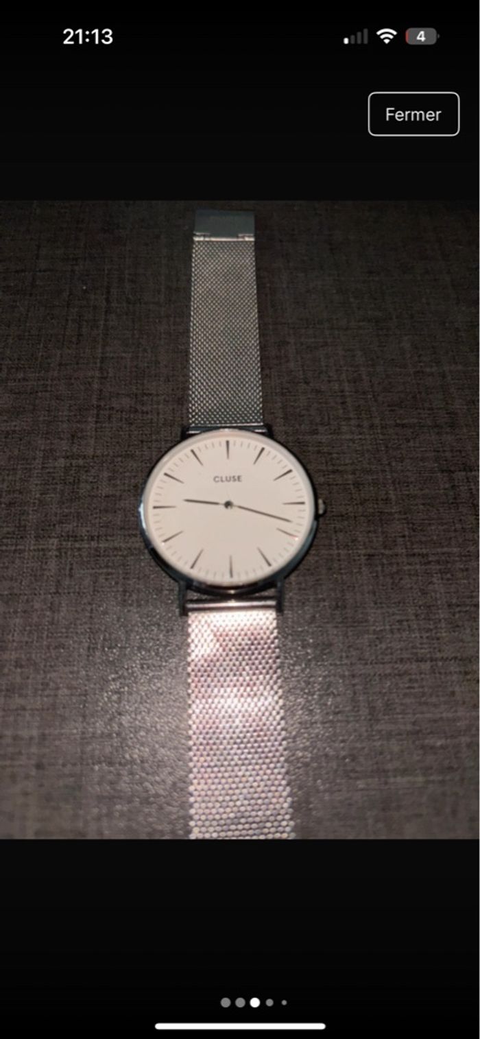 Montre cluse argentée - photo numéro 3