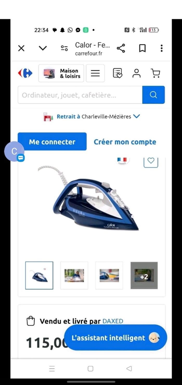 Fer à repasser  calor