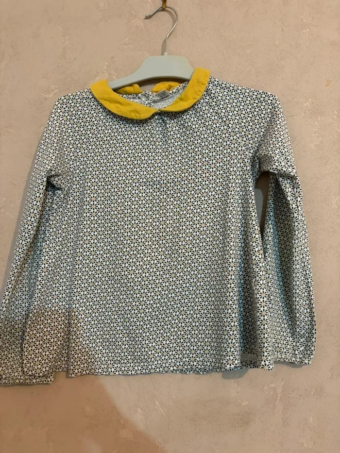 T-shirt manches longues fille à motifs – Okaïdi 8 ans - photo numéro 2