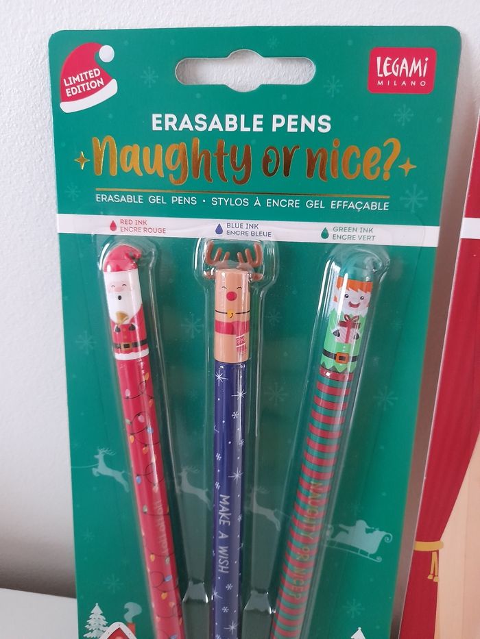 Coffrets stylos effaçables Legami Noël 2024 et 2025 - photo numéro 2