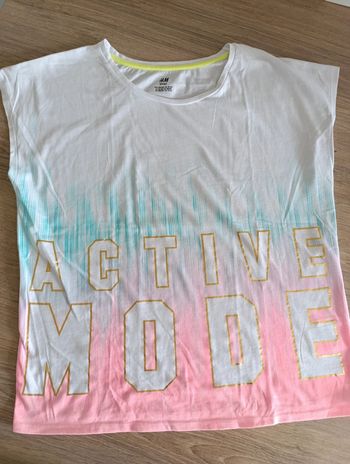 T-shirt sans manche  H&M Sport 14 ans