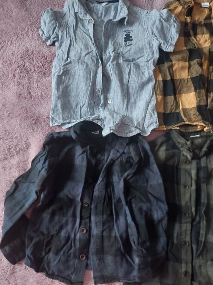 4 chemises taille 4 ans - photo numéro 2